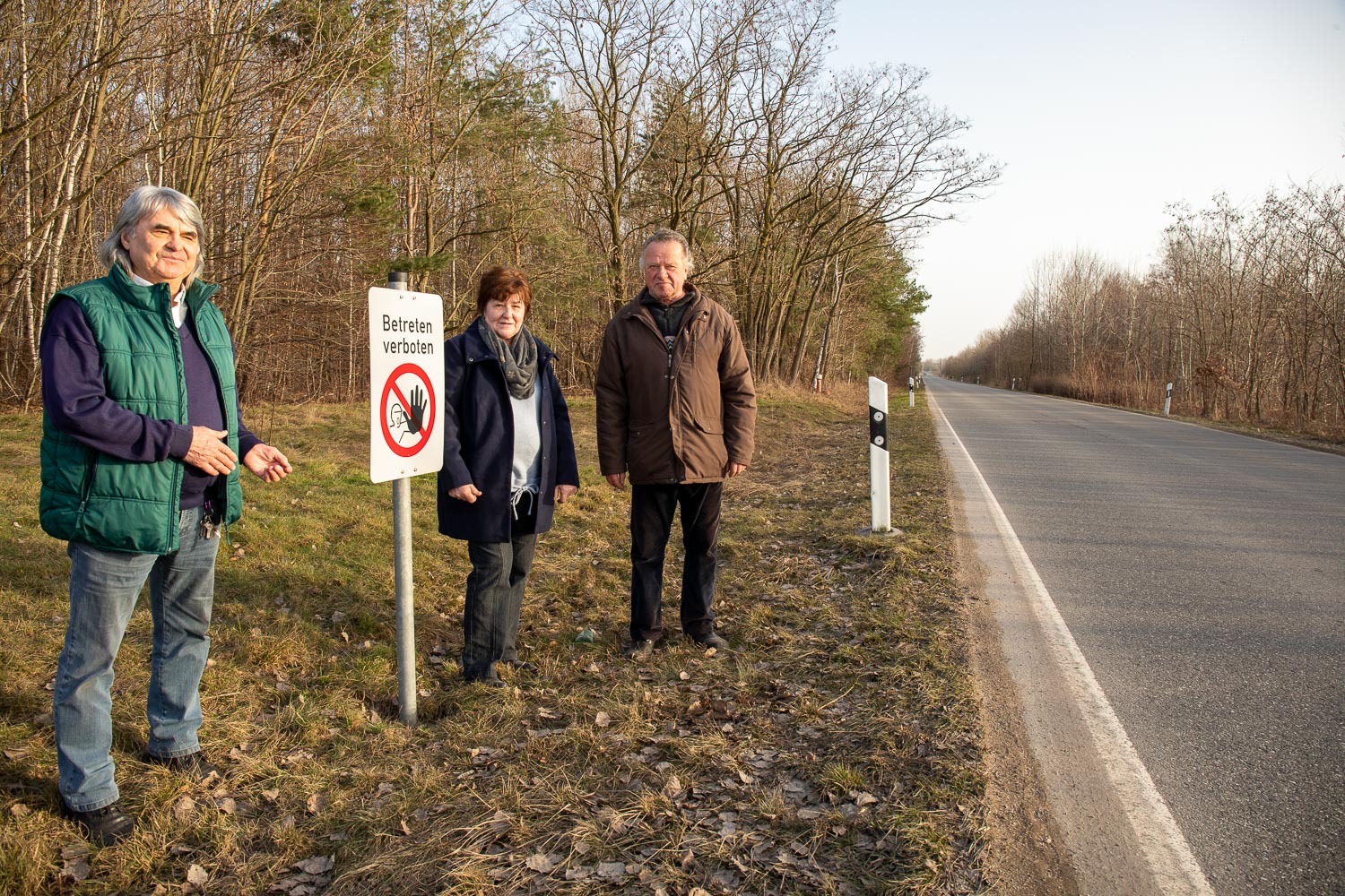 v.l.n.r. Günther Jurischka, Hannelore Wodtke, Erhardt Lehmann